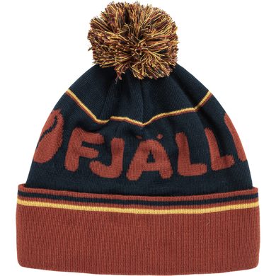 FJÄLLRÄVEN Fjällräven Pom Hat, Autumn Leaf-Dark Navy