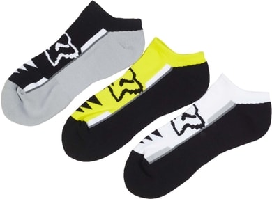 FOX Perf No Show Socks - 3 Pack Flo Yellow