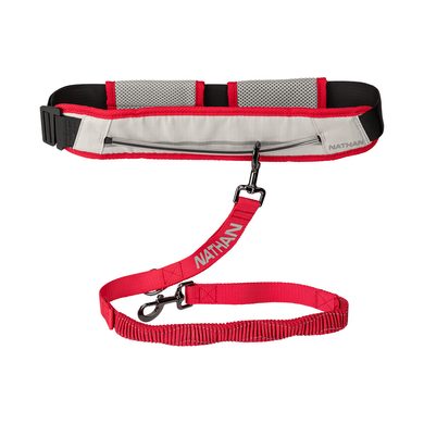 NATHAN Run Companion Runner's Waist Belt + Leash, black