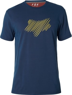 FOX Crescent Ss Airline Tee, navy/red