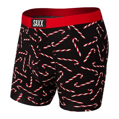 SAXX VIBE BOXER BRIEF black candy canes