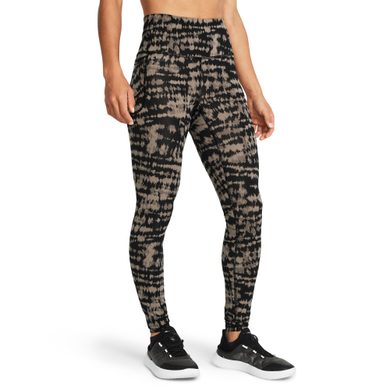 UNDER ARMOUR Motion Print Legging, Timberwolf Taupe / Black / Black