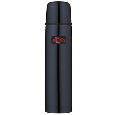 THERMOS Thermos with push-button cap and cup 750 ml dark blue