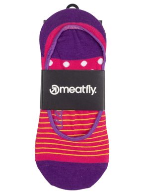 MEATFLY Meatfly Low Socks Triple Pack, Yellow Stripe