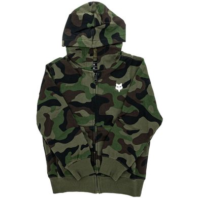 FOX Yth Fox Head Camo Flc Zip Green Camo