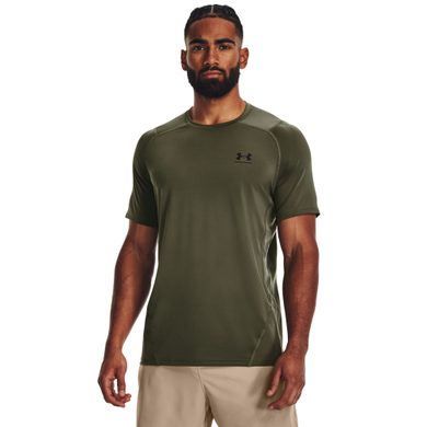 UNDER ARMOUR HG Armour Fitted SS, Marine OD Green / Black