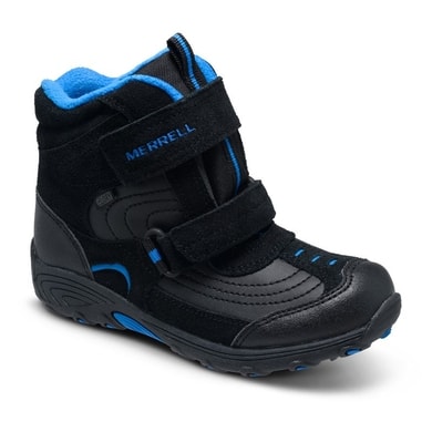 MERRELL MOAB POLAR MID STRAP 2.0 WTPF black - dětské zimní boty