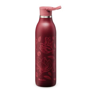 ALADDIN CityLoop Thermavac eCycle 600 ml Burgundy Magnolia červená s potiskem