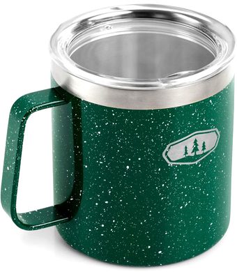 GSI OUTDOORS Glacier Stainless Camp Cup; 444ml; green speckle
