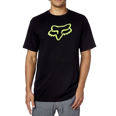 FOX Legacy Foxhead Ss Tee Black/Green - tričko