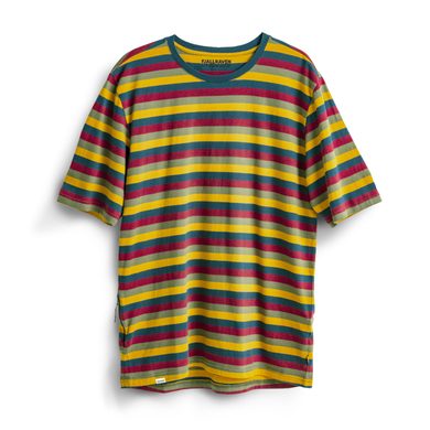 FJÄLLRÄVEN S/F Cotton Striped T-shirt M, Flag Stripe