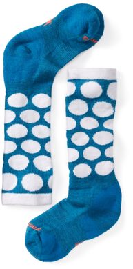 SMARTWOOL GIRLS' WINTERSPORT ALL OVER DOTS Glacial Blue