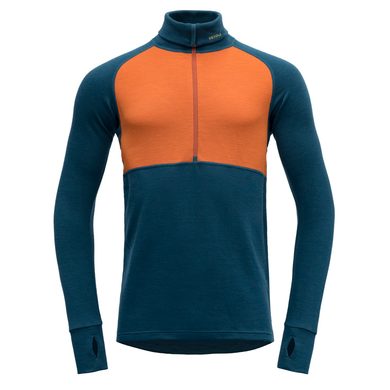 DEVOLD Expedition Merino 235 Z.Neck Man Flame/Flood