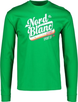 NORDBLANC NBFMT5940 SPIKE amazonská zelená - pánské tričko s dlouhým rukávem