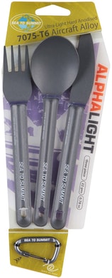 SEA TO SUMMIT Alpha Light Cutlery Set 3 pc. (Knife, Fork and Spoon)