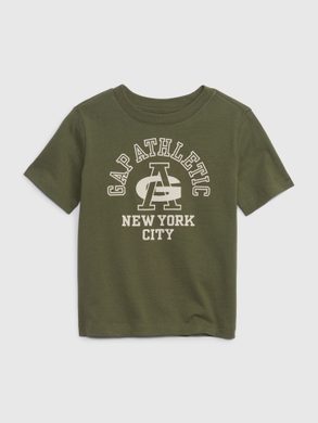 GAP 774154-00 Dětské tričko s logem Zelená