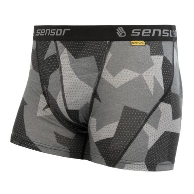 SENSOR MERINO IMPRESS men's shorts black camo