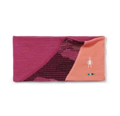 SMARTWOOL THERMAL MERINO COLORBLOCK HEADBAND, festive fuchsia heather