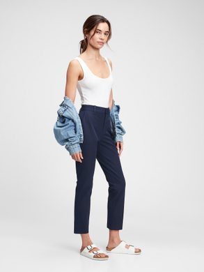 GAP 542985-02 Kalhoty slim ankle Tmavě modrá