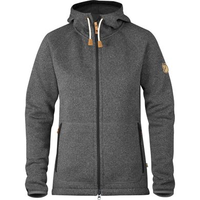 FJÄLLRÄVEN Övik Fleece Hoodie W Dark Grey