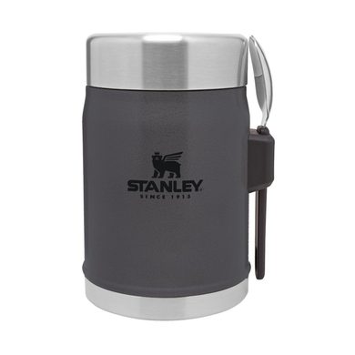 STANLEY termoska jídelní 400ml se lžící/vidličkou Charcoal černá