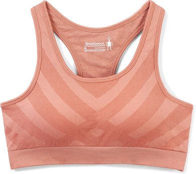 SMARTWOOL W SEAMLESS RACERBACK BRA, light mahogany