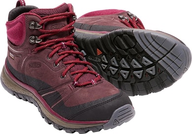 KEEN TERRADORA LEATHER MID WP W wine/rododendron