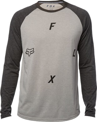 FOX Conjoin Ls Tech Raglan, heather dark grey