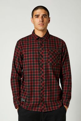 FOX Reeves Ls Woven, Black/Red