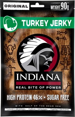 INDIANA JERKY Turkey (krůtí) Original, 90 g