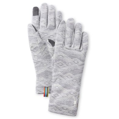 SMARTWOOL MERINO 250 PATTERN GLOVE light grey mountain fairisle