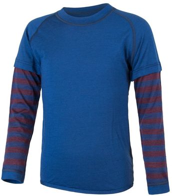 SENSOR MERINO AIR PT blue/wine stripes