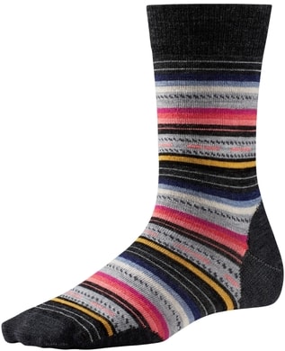 SMARTWOOL W MARGARITA, charcoal stripe