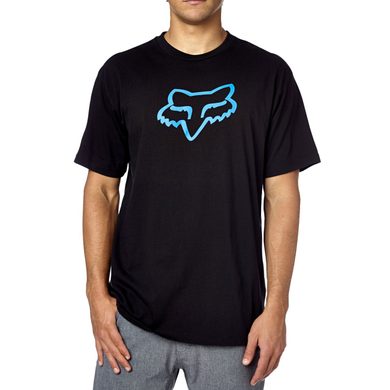 FOX Legacy Foxhead Ss Tee Black/Blue - tričko