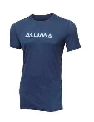 ACLIMA LightWool T-shirt LOGO, Insignia Blue, Man