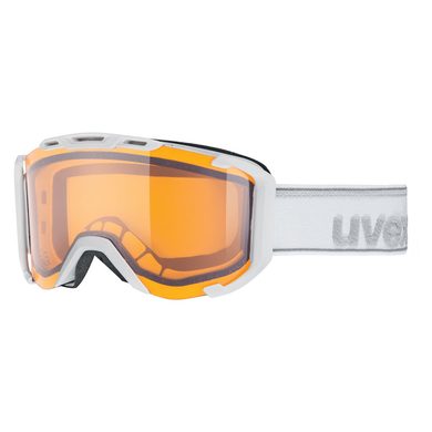 UVEX SNOWSTRIKE LGL, white mat/lasegold lite - bílé lyžařské brýle