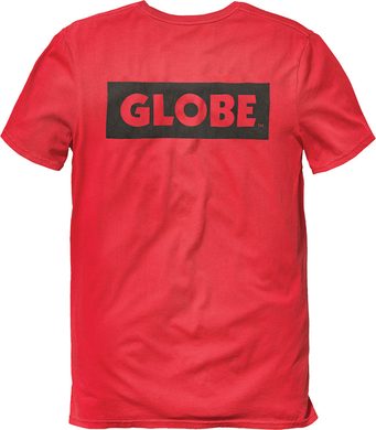 GLOBE Sticker Tee Mineral Red