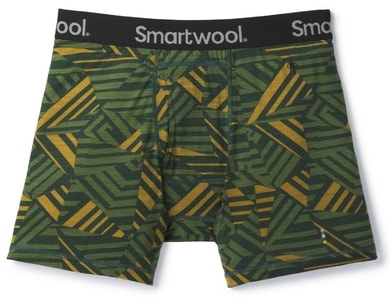 SMARTWOOL M Merino 150 Printed Boxer Brf, chive