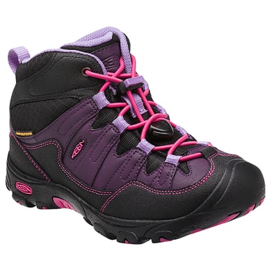 KEEN Pagosa Mid WP K blackberry/bougainvillea - dětská turistická bota