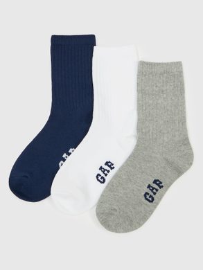 GAP 846637-00 Dětské basketbal ponožky, 3 páry Barevná