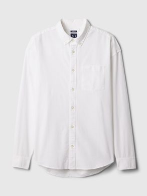 GAP Košile oxford standard fit Bílá