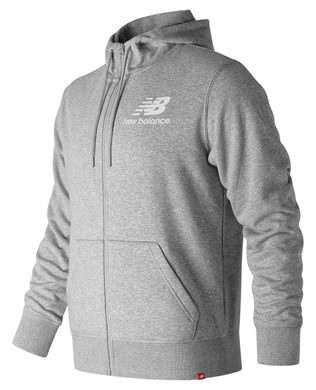 NEW BALANCE MJ91549AG - ESSE ST LG FZ HOODIE šedá