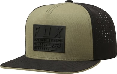 FOX Redplate Tech Snapback hat, fatigue green