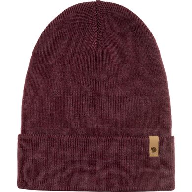 FJÄLLRÄVEN Classic Knit Hat Dark Garnet