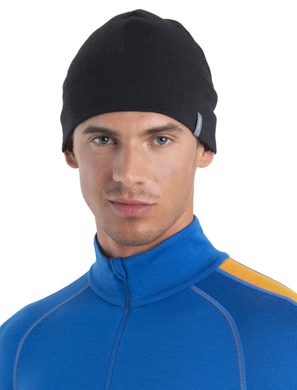 ICEBREAKER U Mer 260 Ridge Beanie BLACK