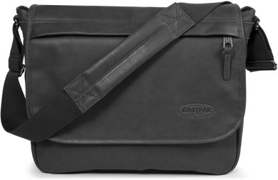 EASTPAK Delegate Black LeaTher - taška přes rameno