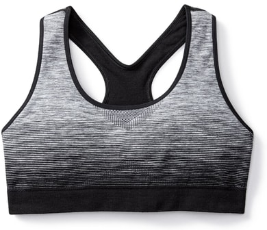 SMARTWOOL W PHD SEAMLESS RACERBACK BRA, black