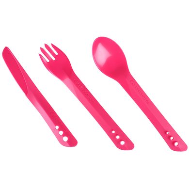LIFEVENTURE Ellipse Cutlery Set; pink