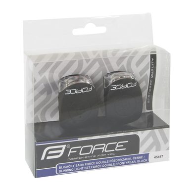 FORCE DOUBLE front + rear, black