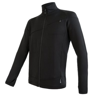 SENSOR TECNOSTRETCH men's full-zip sweatshirt black
